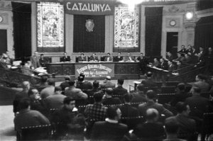 I Congrés extraordinari de la Federació Catalana de Treballadors d'Aigua Gas i Electricitat.