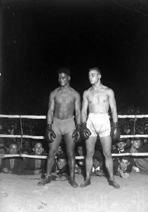 Combat de boxa disputat entre Ricardo Alís i Abd El Kebir