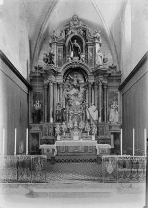 Altar major de l'església del Reial Monestir de Santa Maria de Vallbona.