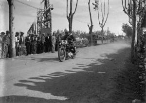 Pilot disputant el Gran Premi d'Europa de motociclisme al circuit de la Diagonal,