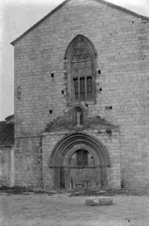 Façana de l'Església de Sant Francesc a Montblanc
