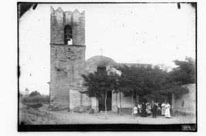 Església de sant Joan d'Horta incendiada durant la Setmana Tràgica