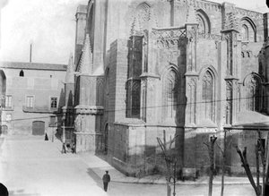 Façana del costat de l'Epístola de la catedral basílica de Santa Maria de Tarragona.