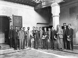 Visita dels estudiants de l'Escola Superior d'Enginyers Industrials de Barcelona a la casa museu del Greco, a Toledo