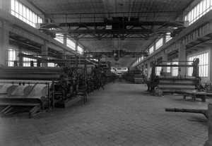 Interior de la fàbrica paperera del Prat del Llobregat (Barcelona)