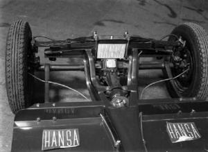Xassís d'un automòbil Hansa [exhibit a la VII Exposició Internacional de l'Automòbil]. Barcelona