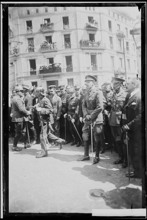 Arribada a Barcelona del rei d'Espanya Alfonso XIII