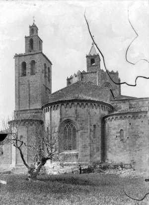 Absis de l'església del monestir de Sant Cugat del Vallès
