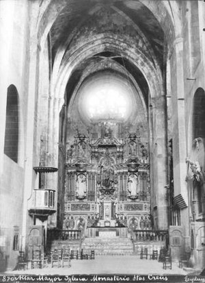 Altar major de l'església del Reial Monestir de Santa Maria de Santes Creus
