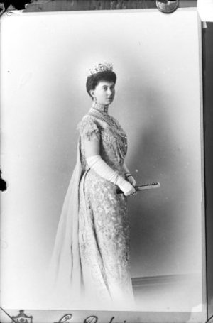 Reproducció d'un retrat de la princesa Alexandra de Grècia