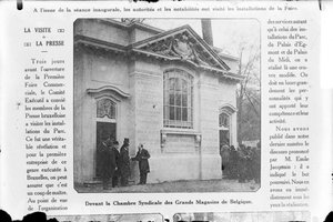 Reproducció d'una fotografia de la Chambre Syndicale des Grands Magasins de Belgique