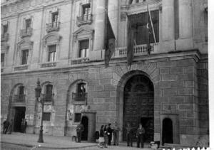 Façana principal de l'edifici de Capitania General, a Barcelona