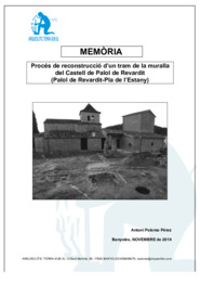 Intervenció arqueològica al Castell de Palol de Revardit (procés de reconstrucció d'un tram de la muralla)