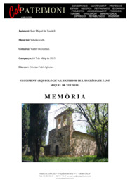 Memòria del seguiment arqueològic a l'exterior de l'església de Sant Miquel de Toudell