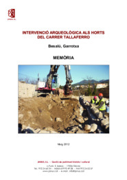 Memòria de la intervenció arqueològica als Horts del carrer Tallaferro