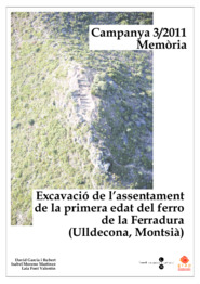 Memòria d'excavació de l'assentament de la primera edat del ferro de la Ferradura