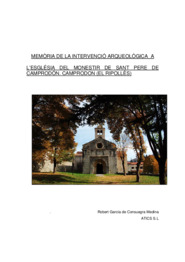 Memòria de la intervenció arqueològica a l'Església del Monestir de Sant Pere de Camprodon.