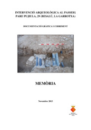Intervenció arqueològica al Passeig Pare Pujiula, 29 (Besalú, La Garrotxa)