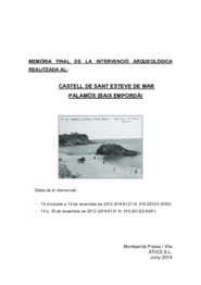 Memòria final de la intervenció arqueològica realitzada al Castell de Sant Esteve de Mar