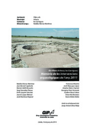 Els Vilars (Arbeca, Les Garrigues). Memòria de les intervencions arqueològiques de l'any 2011