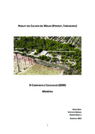 Memòria de la intervenció arqueològica al Poblat del Calvari del Molar (Priorat)
