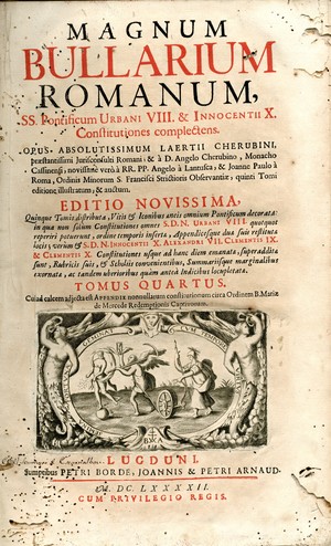 Magnum bullarium romanum : a B. Leone Magno usque ad S.D.N. Clementem X