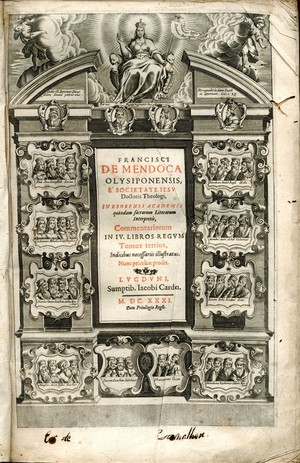 Francisci de Mendoça ... Commentariorvm in IV libros regvm [tomus primus-tertius]