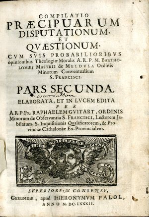 Compilatio praecipuarum disputationum et quaestionum
