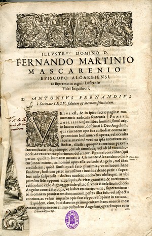 Doctoris Ant. Fernandii ... Commentarii in visiones Veteris Testamenti : cum paraphrasibus capitum e quibus eruuntur