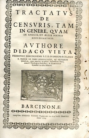 Tractatus de censuris, tam in genere quam in specie, et aliis poenis ecclesiasticis