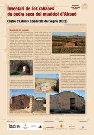 Inventari de les cabanes de pedra seca del municipi d'Alcanó