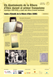Els Ajuntaments de la Ribera d'Ebre durant el primer franquisme (novembre 1938-1942), a través dels llibres d'acords municipals