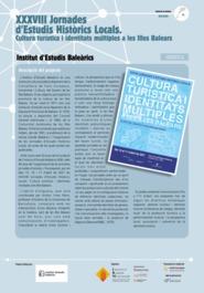 XXXVIII Jornades d'Estudis Històrics Locals. Cultura turística i identitats múltiples a les Illes Balears
