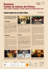 Dansàneu, Festival de Cultures del Pirineu. Dansa, música i patrimoni: la tríada cultural que projecta Àneu arreu