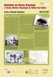 Epistolari de Vicenç Plantada a l'Arxiu Històric Municipal de Mollet del Vallès