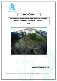 Memòria de la intervenció arqueològica al monestir de Sant Esteve de Banyoles