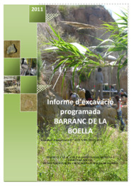 Informe d'excavació programada Barranc de la Boella