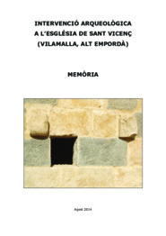 Memòria. Intervenció arqueològica a l'Església de Sant Vicenç