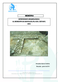 Memòria: Intervenció arqueològica al Monestir de Banyoles