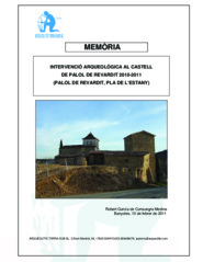 Memòria: Intervenció arqueològica al Castell de Palol de Revardit