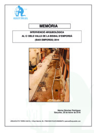 Intervenció arqueològica al C/ dels Valls de la Bisbal d'Empordà