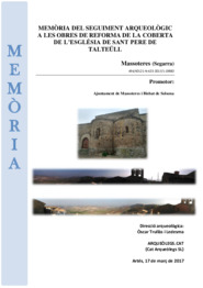 Memòria del seguiment arqueològic a les obres de reforma de la coberta de l'Església de Sant Pere de Talteüll