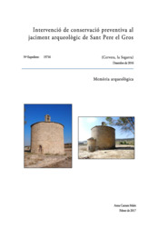 Intervenció de conservació preventiva al jaciment arqueològic de Sant Pere el Gros