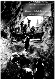 Memòria de l'excavació a la Cova de les Llenes