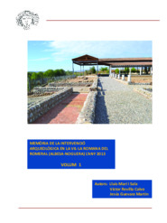 Memòria de la intervenció arqueològica en la Vil·la romana del Romeral any (Albesa-noguera) l'any 2013