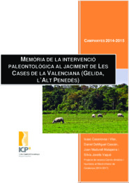 Memòria de la intervenció paleontològica de les Cases de la Valenciana