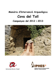 Memòria d'Intervenció Arqueològica Cova del Toll