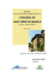 Memòria de la intevenció arqueològica a l'Església de Sant Serni de Baiasca