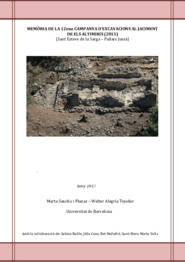 Memòria de la 12ena Campanya d'excavacions al jaciment de Els Altimiris
