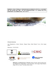 Memòria dels treballs arqueològics desenvolupats al jaciment de Les Coves del Fem i de les prospeccions a la conca del riu Montsant. 2013-2016